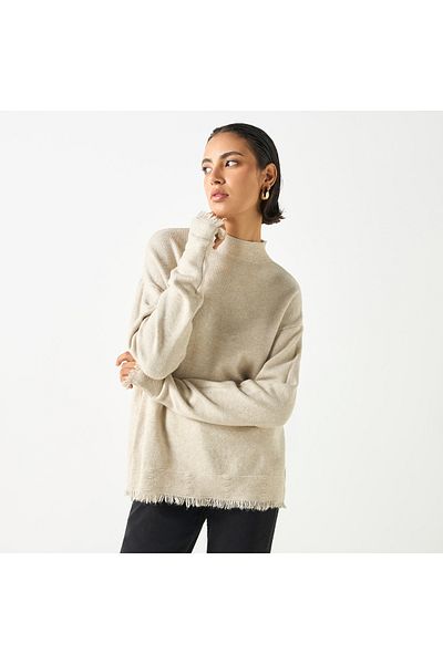 2Xtremz 2Xtremz Textured High Neck Sweater with Long Sleeves