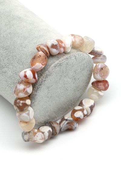 Alina Jewelry Certified Natural Agate Stone Bracelet – Energy Balancing and Spiritual Power Supply