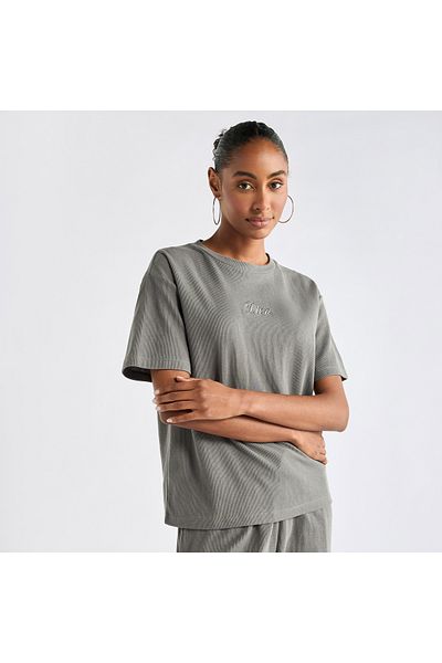 FAV Embroidered Crew Neck T-shirt and Pants Set
