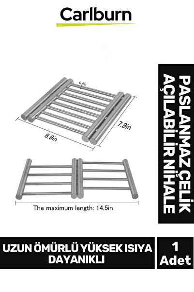 Carlburn Yüksek Isıya Dayanıklı Mutfak Masa Şık İşlevsel Pratik Koruyucu Pasl...