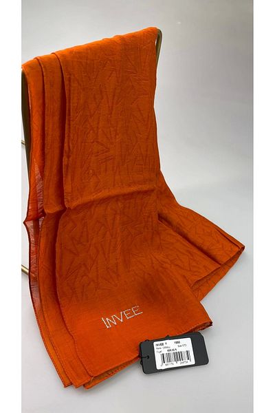 Invee INVEE 1550 - Orange Patterned Shawl