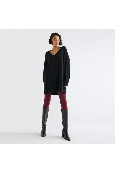 FAV V-neck Sweater with Long Sleeves