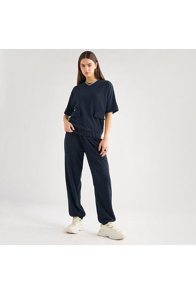 FAV Textured Pocket Detail T-shirt and Joggers Set
