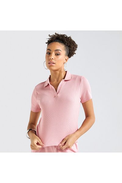 FAV Textured Polo T-shirt and Cargo Joggers Set