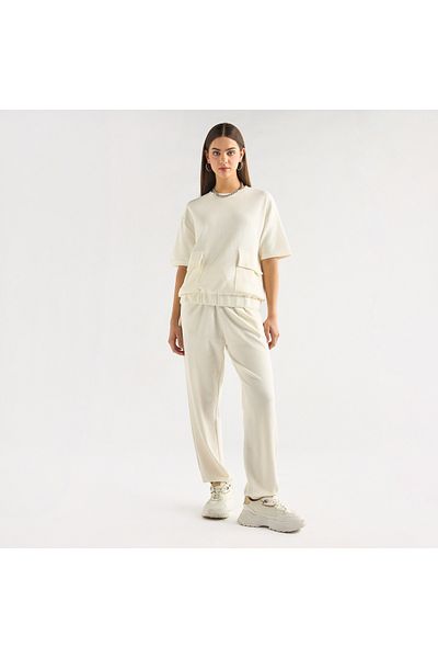 FAV Textured Pocket Detail T-shirt and Joggers Set