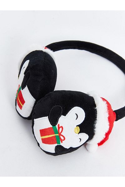 LC Waikiki ACCESORII LCW Căști de pluș pentru băiat cu figurină pinguin