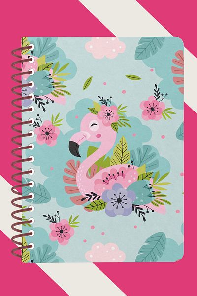 papirus craft A5 Spiral School Notebook |   80 Sheets |   Cream Paper |   Cardboard Cover |   Spiral