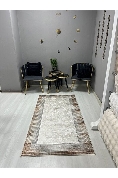 HTC HALI DİJİTAL BASKI YIKANABİLİR KAYMAZ DERİ TABAN SALON HALISI MUTFAK HALI...