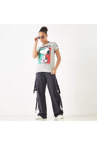 SP Characters Crew Neck T-shirt with Short Sleeves