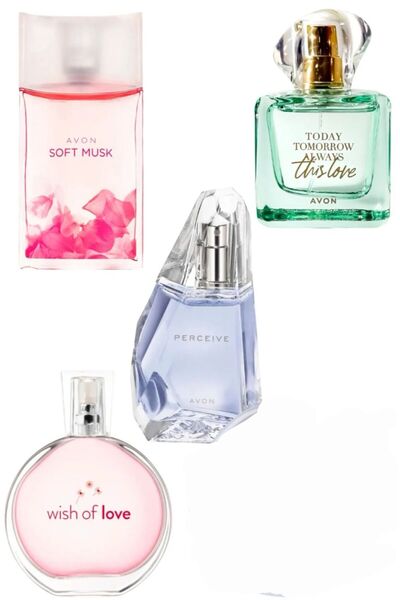AVON perceive ,softmusk,this love,wish of love parfüm seti