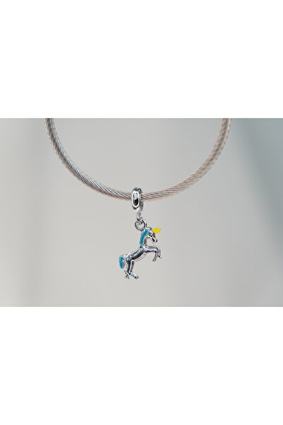 CYB STUDİO Colorful Unicorn Unicorn Stainless Steel Charm Charm