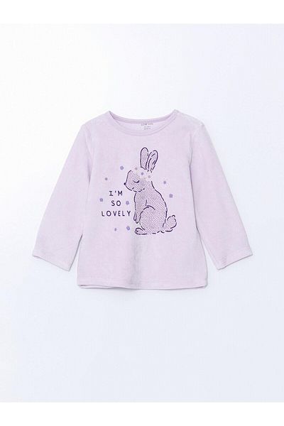 LC Waikiki Lcw Kids Crew Neck Printed Girls' Pajamas Set