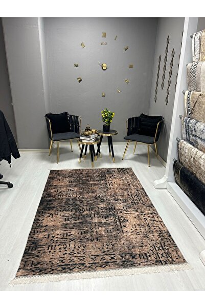 HTC HALI DİJİTAL BASKI YIKANABİLİR KAYMAZ DERİ TABAN SALON HALISI MUTFAK HALI...