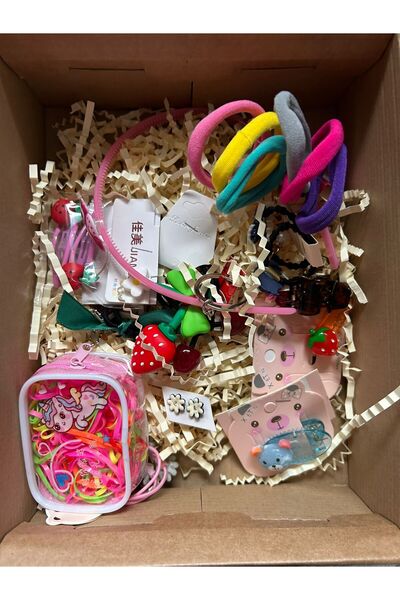 L&M LİZA YILDIZ KIZ ÇOCUKLARI İÇİN 12Lİ TOKA SETİ  HEDİYE KUTU