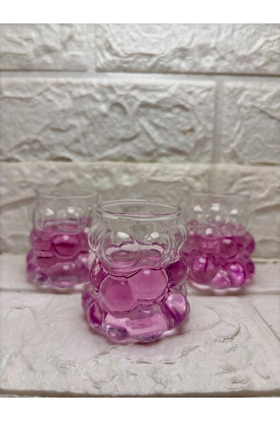 ORTAKÖY CENNETİ Coffee Side Grape 6-Piece Glass Grape Glass 75ml