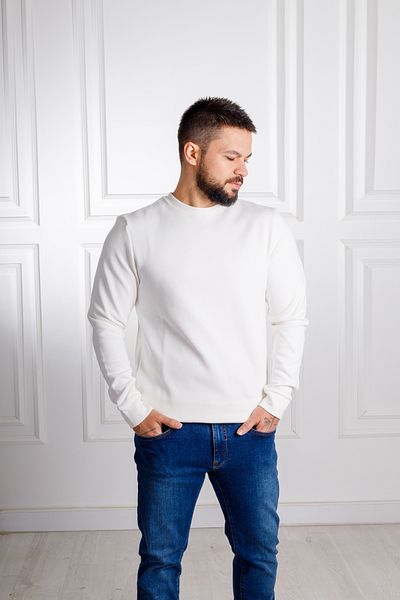 Sarar Interview 0 Collar White Sweatshirt