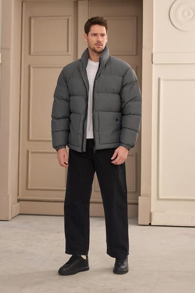 Danger Men's Puffer Jacket Anthracite