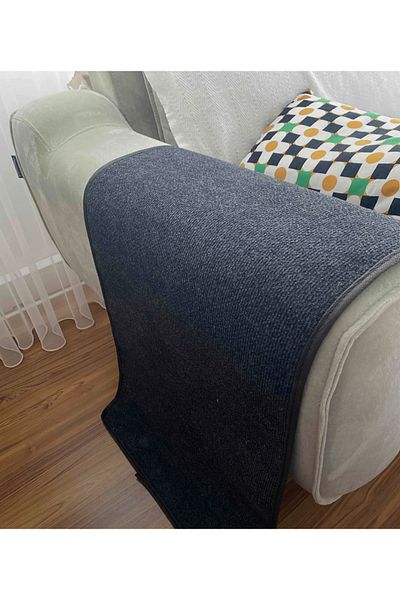 OTOELİT Cat Scratching Carpet, Protective, Cat Sleeping Carpet, 100X50 Anthracite Color 2 Butt Right and Left Connecting