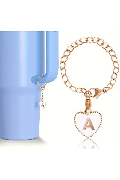 arredamento حرف A قلب ترمس متوافق مع إكسسوارات ساحرة بيضاء معلقة