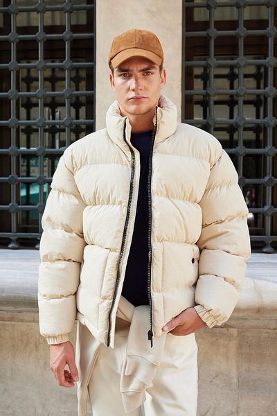 Danger Ανδρικό Puffer Jacket - Stone Color