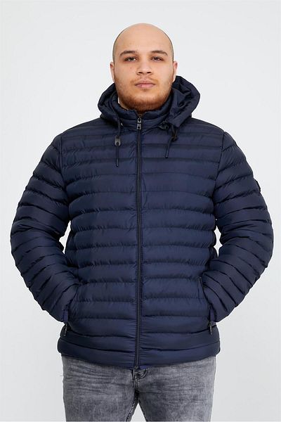 Danger Ανδρικό Παλτό Πουφερ Μπλε Navy Blue