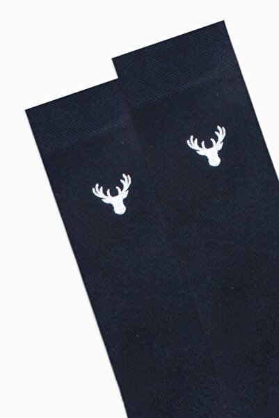 Bross Geyik Nakışlı Tabanaltı Havlu Erkek Çorap