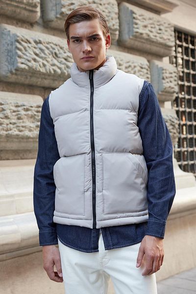 Danger Men's Padded Puffer Vest with Stone