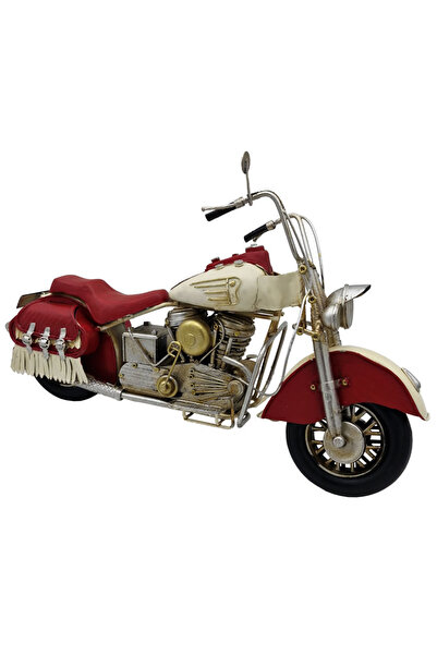 Redskin Retro Dekoratif Metal Motosiklet Maketi