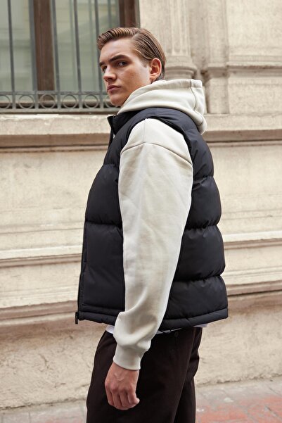 Danger Men's Padded Inflatable Vest Black