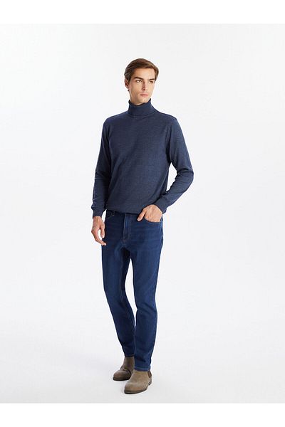 LC Waikiki Ανδρικό τζιν παντελόνι Lcwk 750 Slim Fit με Fleece εσωτερικά
