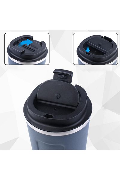 Axe Tools Thermal Insulated Coffee Mug with Lid Stainless Steel Vacuum Sturdy Thermos Mug