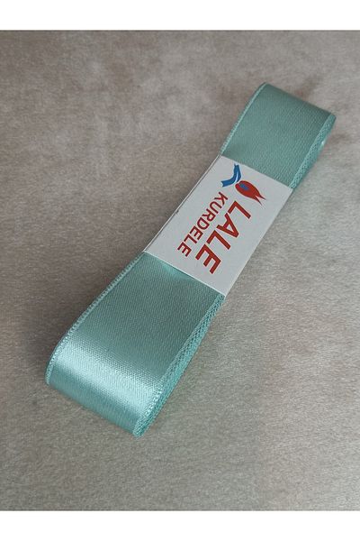 yörük tuhafiye Mint Green Satin Ribbon - 3 Cm, 10 Meters, One Ball