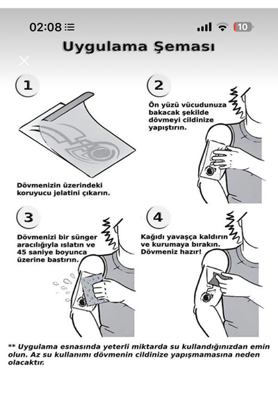 Glitterring GERÇEK GÖRÜNÜMLÜ KOL VE BACAK DÖVMESİ TATTOO