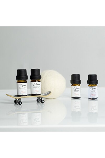 woolyball Soft Çamaşır Kokusu 4x5 ml – Kurutma Makinesi Esansı + Yün Kurutma Topu
