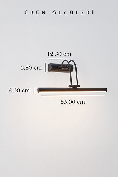 Voxify Siyah Pilli Flüt Aplik Tablo Aydınlatma Banyo Ayna Üstü Aydınlatma