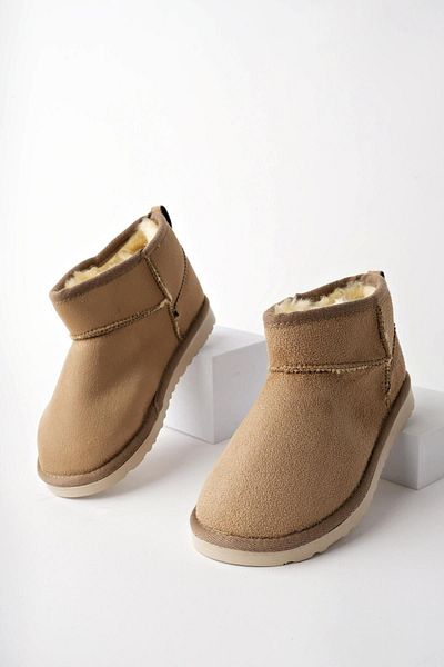 kidsfeet Unisex Children's Thick Sole Fur Lined Boots