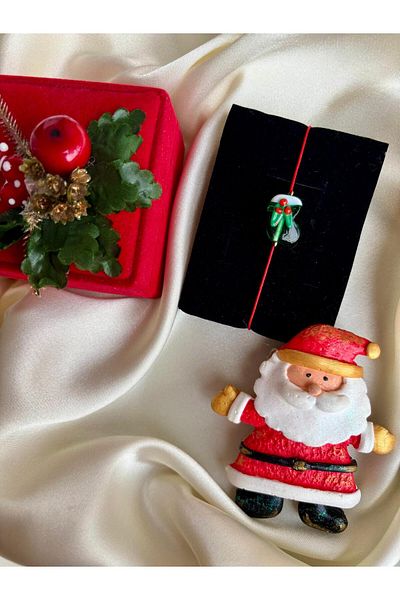 PEONY - peonyofficiall Christmas Boots Kokina Floral Glass Murano Bracelet Christmas Themed Christmas Bracelet with Red String