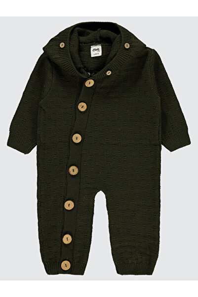 Civil Baby Erkek Bebek Patiksiz Tulum 6-18 Ay Haki