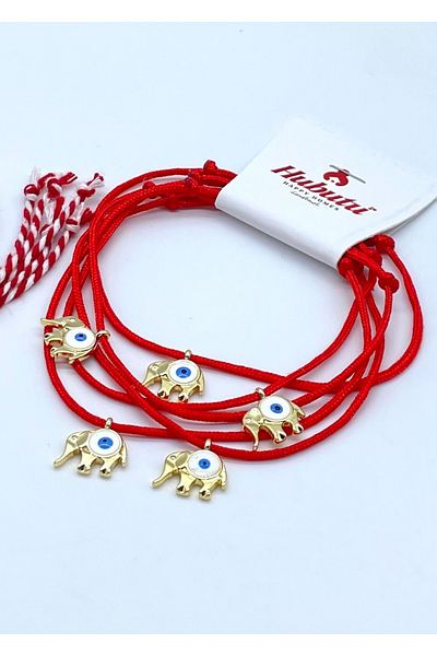Concept HuBuTU Set of 10 Pieces (5*2 Pieces) Gift Card, Gelatin and Red Rope Wish Bracelet