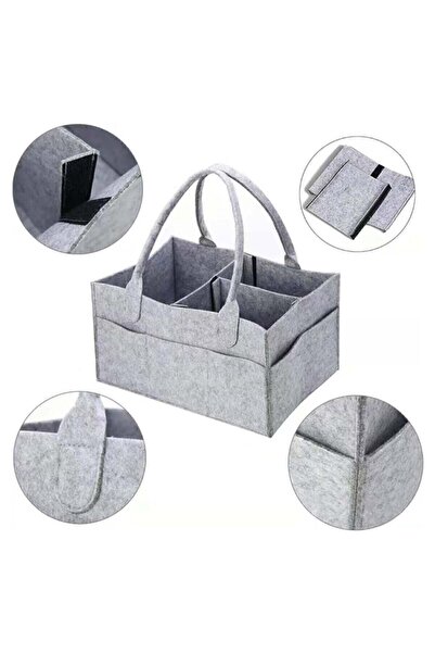 toptankece Фетрова сумка для догляду за дитиною Organizer Grey, фетрова сумка для дитини