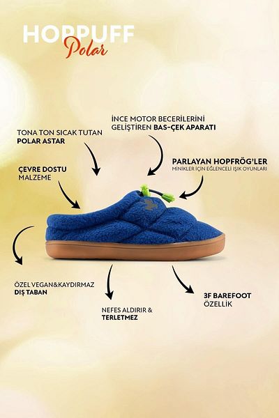 HOPFRÖG Παιδικά παπούτσια Hoppuff Polar Saks Barefoot