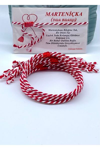 Concept HuBuTU Traditional Martenish Wish Bracelet Set with 10 Gift Cards and Gelatin