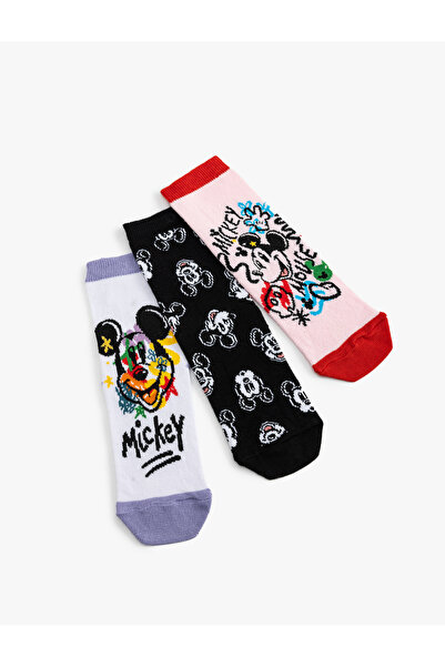 Koton Mickey Mouse Štampano Set čarapa od 3 komada - Licencirano