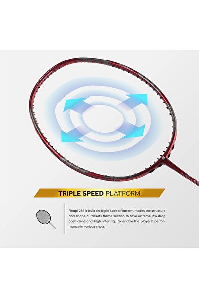 Apacs Z-ziggler Unstrung Badminton Racket | Red | Graphite | 87g | Max String Tension: 38lbs
