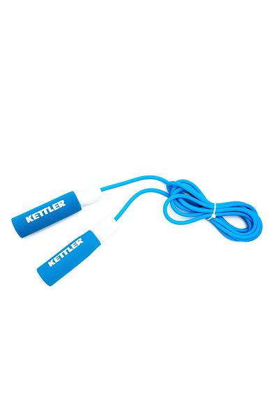 KETTLER Ab. German Tangle-free Skipping Rope | Blue | Rubber & Foam | Speed Jumping, Boxing
