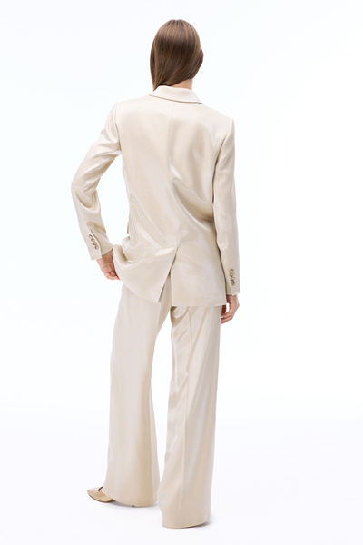 Perspective Adityas Beige Low Sleeve Jacket Collar - Knee Length Regular Fit Jacket