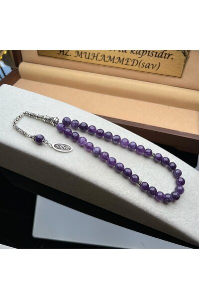 dergah tesbih İsminize Özel Gümüş İsimli Ametist Tesbih