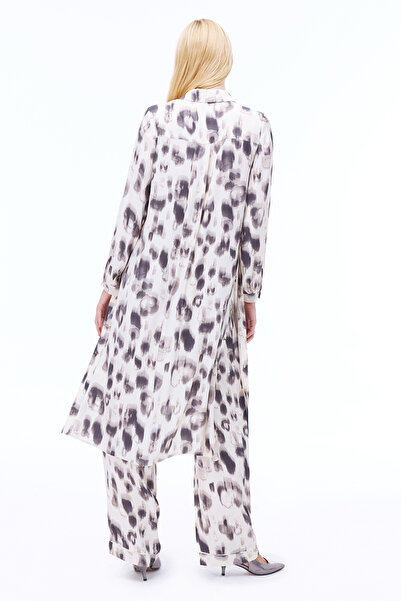 Perspective Φόρεμα Breeze Regular Fit Maxi με ψεύτικο μανίκι και γιακά πουκάμισο σε μπεζ χρώμα