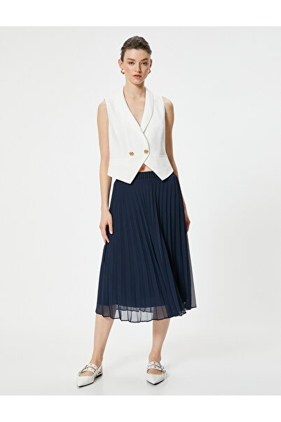 Koton Ψηλόμεση μίντι πλισέ φούστα