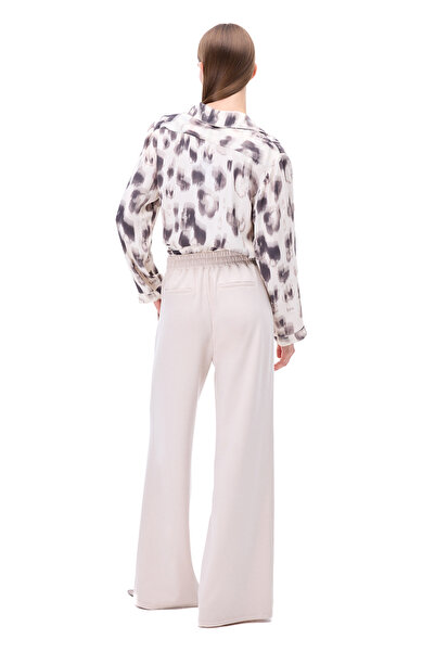 Perspective Μπεζ πουκάμισο με γιακά με χαμηλό μανίκι Breeze Comfortable Fit Standard Size